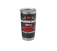 Citation france drole rigolo Humour amour Ville bordeaux Gobelet isotherme en acier inoxydable double paroi