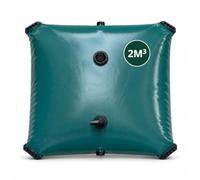 Citerne Souple/Récupérateur Eau de Pluie/Bâche Souple en PVC/traitée Anti UV/Autoportante (2m3 / 2 000L)