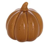 Citrouille Déco en Céramique Automne 10cm Marron