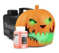 Citrouille Halloween Fumante - Pack Décoration Extérieur - avec Rires Diaboliques - Nouveau et Original Orange G