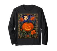 Citrouille Jack O Lantern Art Nouveau Halloween Manche Longue