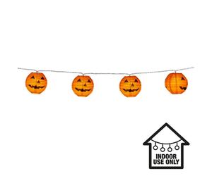 Citrouille Lampion Guirlande lumineuse - Décoration Halloween 185cm