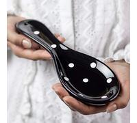 City to Cottage Repose-cuillère pour dessus de cuisinière, grand support de cuillère en céramique pour comptoir de cuisine, repose-ustensiles de cuisine pour comptoir, repose-cuillère fait à la main à