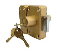 City - Verrou de securite ou de surete city 26-coloris laiton varie - Type.2 entrées - Cyl. ext. mm.50 -