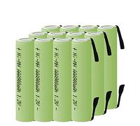 CITYORK 12 Piles AAA Rechargeables 900 mAh Haute capacité 1,2 V NiMH conçues pour Les Batteries - Dessus Plat avec onglets
