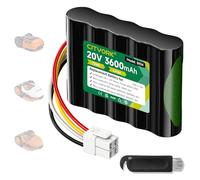 CITYORK 20 V/ 3600mAh Tondeuse Batterie pour Worx Landroid S300, S390, S300i, S450i, S500i,S700i, Worx WR100SI/101SI/102SI/WA3230/WA3231, pour Landxcape LX790, LX790i, LX792, LX795,LX835, LX991, LX992