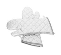 CIYODO 2pcs Manique Cuisine en Coton et Lin, Anti-brûlure et Isolation Thermique, Épais pour Four et Micro-Ondes, Pâtisserie et Barbecue