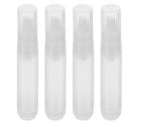 CIYODO 4 Pièces Marqueur de Peinture Vide Rechargeable, Tube Plastique | Diamètre Interne Standard, Fixation Clip à L’arrière, Résistance aux Solvants Forts, pour Chantier