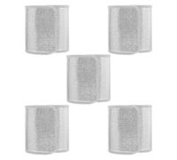 CIYODO 5 Pièces Cache-Pot pour Plantes Extérieur Argenté | Feuille D’aluminium, Double Face, Design Autocollant à Fixation, Usage Hiver pour Pots et Plantes