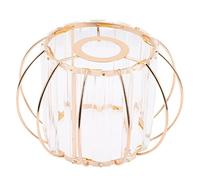 CIYODO Abat-jour Suspendu en Verre Cristal Cadre Métallique E27, Design Élégant et Simple pour Lampadaire Salon, pour Hôtel ou Bar