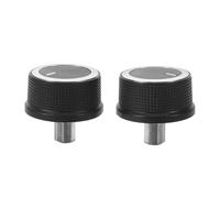 CIYODO air flow knob, car ac knob, 2 pièces, installation directe, fonctionnement fluide, compatible 2008-2017, matériau plastique et aluminium, pour climatisation voiture