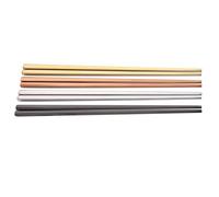 CIYODO Baguettes Ménagères Antidérapantes et Isolantes en Acier Inoxydable Plaqué Titane , Lot de 4 Paires pour Déguster des Plats Japonerie Maison