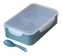 CIYODO Boite A Gouter Adulte Boîte à Bento 4 Compartiments en Pp, Couvercle Hermétique pour Conserver Salade et Riz, Déjeuner en Extérieur