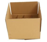 CIYODO Boîte Carton Multi Réutilisable Antichoc pour Bouteilles de Vin et Déménagement Boîte de Rangement Pratique et Solide