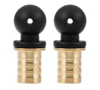 CIYODO Bouchon de Vin en Laiton de Gourde, Lot de 2 Pièces Réutilisables pour Sceller et Préserver la Fraîcheur des Bouteilles de Vin, pour DIY