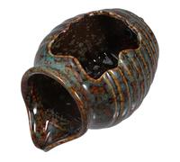CIYODO Carafe d'eau circulante en cascade pour intérieur et extérieur Vase hydroponique Décoration de jardin, patio et balcon 12 x 8 x 9 cm