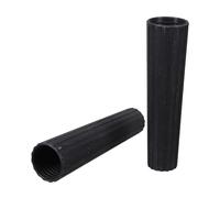 CIYODO Connecteurs de Manche à Balai Filetés en Plastique Noir, 2pcs, Embouts Adaptateurs Résistants pour Outils de Nettoyage Ménager, Extension pour Balai et Serpillière