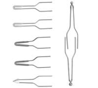 CIYODO Embouts de pyrogravure bois en fil métallique 7 pièces, taille 18 à 23, brûleur à fil en métal argenté, pour transfert thermique sur bois, accessoires pour stylo pyrograveur