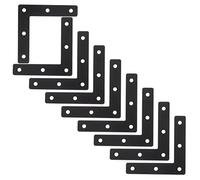 CIYODO Équerre d'angle en L Plate Noire en Acier Laminé à Froid, 20 Pièces