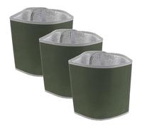 CIYODO Isolation des Pots de Fleurs 3 pièces en Feuille d'aluminium Auto-adhésive, Protection Thermique pour Usage Toute l'année, Compatible Pots ≤10" H & 10" D, idéale pour Jardinage