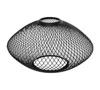 CIYODO Lampe Suspendue En Fer Filaire 20x11 Cm Style Rétro Pour Salle à Manger Cuisine, Finition Noir Mat, Design Creux Pour Ambiance Industrielle