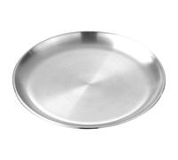 CIYODO Plaque À Pizza En Acier Inoxydable 11.81In Assiette De Service Buffet Ronde Pour Dessert Et Apéritif Réunions Familiales Restaurants Barbecue