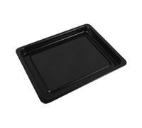 CIYODO Plat Four Rectangulaire en Émail Noir 34x26x2,5 Cm Résistant à Haute Température pour Cuisson Polyvalente et Pâtisserie Maison