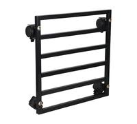 CIYODO Socle à Plantes Roulant en Fer Noir 35cm avec Roues Freinées