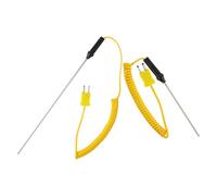 CIYODO Sondes Thermocouples Type K Rigides en Acier Inoxydable, Lot de 2 Pièces, Capteurs de Température Haute Précision Portables pour Usage Industriel et Laboratoire