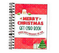 CJFBDFC Livre De Cartes-Cadeaux NoëL Carte-Cadeau Festif en Spirale, Porte-Carte Durable PVC, Cadeau Personnalisé pour Les Amis Famille-20