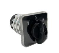 CJKXPZMH Interrupteur à came YMZ12-20/3, électrique, 3 positions, contact argenté, avec verrouillage, 20 A, 690 V, 3 pôles, interrupteur de commutation rotatif de contrôle