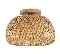 CJSLXGBL Plafonnier en Rotin, Luminaire Bohème en Rotin Semi-encastré, Luminaire Bohème en Osier Tressé À La Main pour Salon, Chambre, Restaurant, Café, Salon De Thé, Bar, Salle À Manger Ou Club