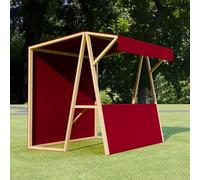 CJWKXQOL Kiosque de Marché en Bois avec Auvent | Structure mobile pour marchés de producteurs, événements éphémères en extérieur(10,150*200cm/59.1*78.7in)