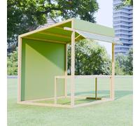 CJWKXQOL Kiosque de Marché en Bois avec Auvent | Structure mobile pour marchés de producteurs, événements éphémères en extérieur(21,150*200cm/59.1*78.7in)