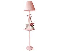 CJWQQ Lampadaires Éclairage intérieur Lampadaire Lampadaire Enfant Chambre Fille Lampadaire Grand Salon Lampe Standard avec Étagère Lampadaires (Color : Pink36 160CM)