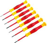 CK T4897 - Jeu de tournevis de précision VDE/1 000 V, 7 pièces