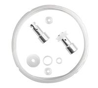 CKANDAY Anneau de joint en silicone transparent + joint pour autocuiseurs + flotteur et joint de rechange universel pour modèles de 5/6 litres