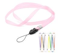 CKB Ltd® 20 x Pink rose Loop Clip Lanyard, lanière porte-Badge Lacet de Cou lacets multi-usages pour porte-Badge, bandoulière pour carte d'identité/téléphone portable/Clé/Jogging accès passage du cycle Clip Holder