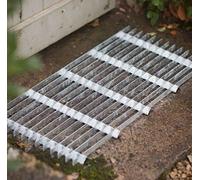 CKB LTD® Metal Grill Galvanised Steel Doormat Outdoor Paillasson en métal Grille en Acier galvanisé Grand Tapis de Porte - Large