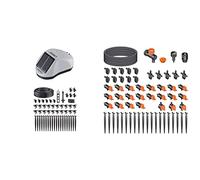 Claber 8063 Aqua Magic System Système d'arrosage goutte à goutte Noir/orange/gris & 78060-64 90764 Rainjet Drip 20 - Kit d'arrosage goutte à goutte pour pots