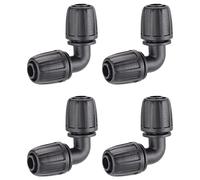 Claber 91025 Lot de 4 connecteurs à compression coudés 1/2"
