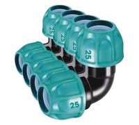 Claber Coude de tuyau 3/4" (Lot de 4)