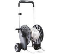 Claber Ecosei Kit, chariot dévidoir en aluminium et plastique avec tuyau et lance d'arrosage