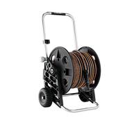 Claber Kit Pronto 30, chariot dévidoir en aluminium et plastique avec tuyau et l