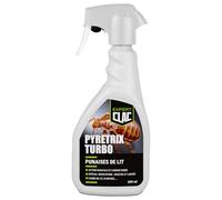 Clac® Insecticide Punaises de Lit 500 ml - Spray Prêt à l’Emploi - Action Radicale & Effet Barrière Longue Durée - Anti-Réinfestation - Literie, Cadres de Lit, Plinthes & Fissures - PYRETRIX TURBO