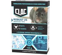 CLAC Raticide Souris et Rats - Souricide Professionnel Puissant, Mort aux Rats/Souris foudroyant pour intérieur | Anti Rongeur et Rat, Produit/Poison spéciale espèces résistantes (Pâtes)