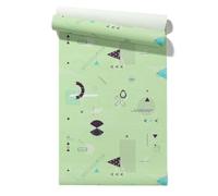 Claccis Decolle Papier Peint Adhesif PVC Pour Plafond Mural Salle Bain Art Géométrique Kit Panoramique Nature Élégance Moderne Papier Amovible Armoires Et Étagères Cuisine 45x300cm