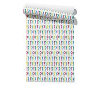 Claccis Kit Tapisserie Papier Peint Rouleau De Autocollant Isolant Point D'Interrogation Simple 45x200cm