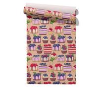 Claccis Panneau Mural Plastique Papier Peint Autocollant Coloré Gâteau Couleurs Macarons Doux Et Mignon 45x500cm