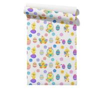 Claccis Papier Peint Autocollant Chambre Adulte Intissé Œuf De Pâques Canard Zen Et Relaxant Miroir Dessins Animés Mignons Film Vinyle Pour Meubles Cuisine 45x200cm